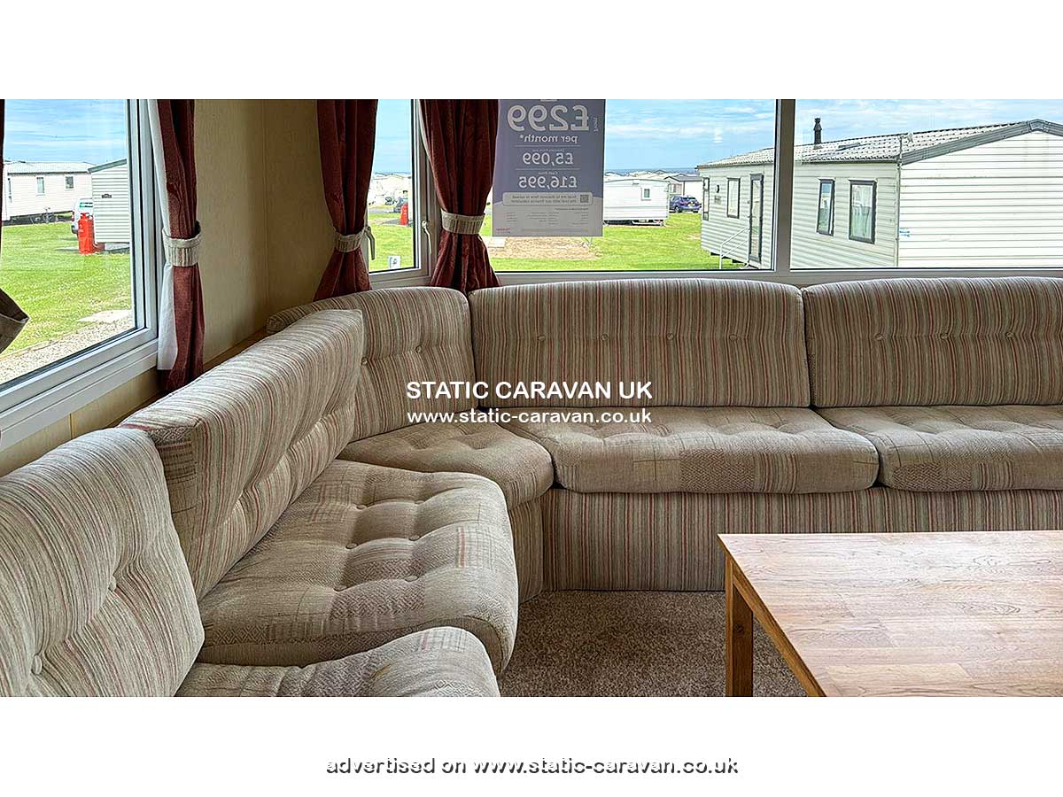 Caravan for hire M17 North Park at Sandy Bay Holiday Park, Ashington, Northumberland