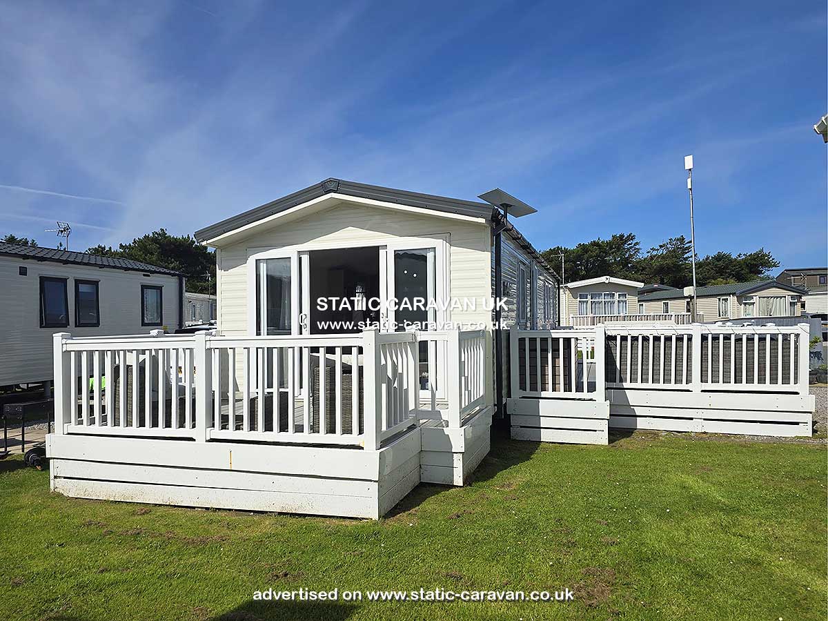 Static Caravan for hire at 95, Barmouth Bay, Tal-y-bont, Gwynedd, West Wales