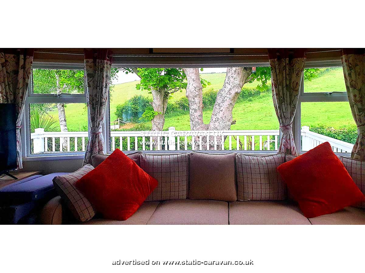 Caravan for hire E67  at Durdle Door Holiday Park, West Lulworth, Dorset