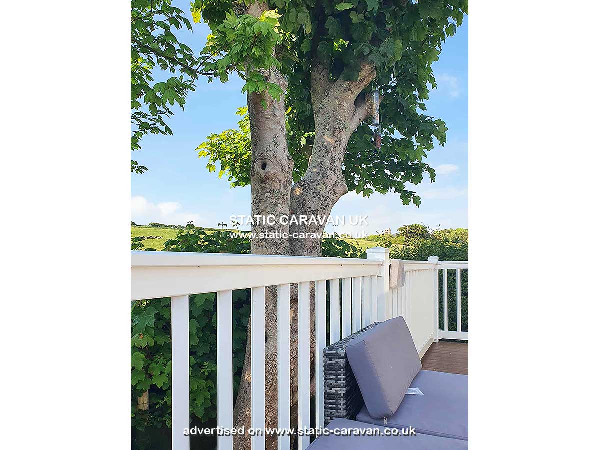 Caravan for hire E67  at Durdle Door Holiday Park, West Lulworth, Dorset