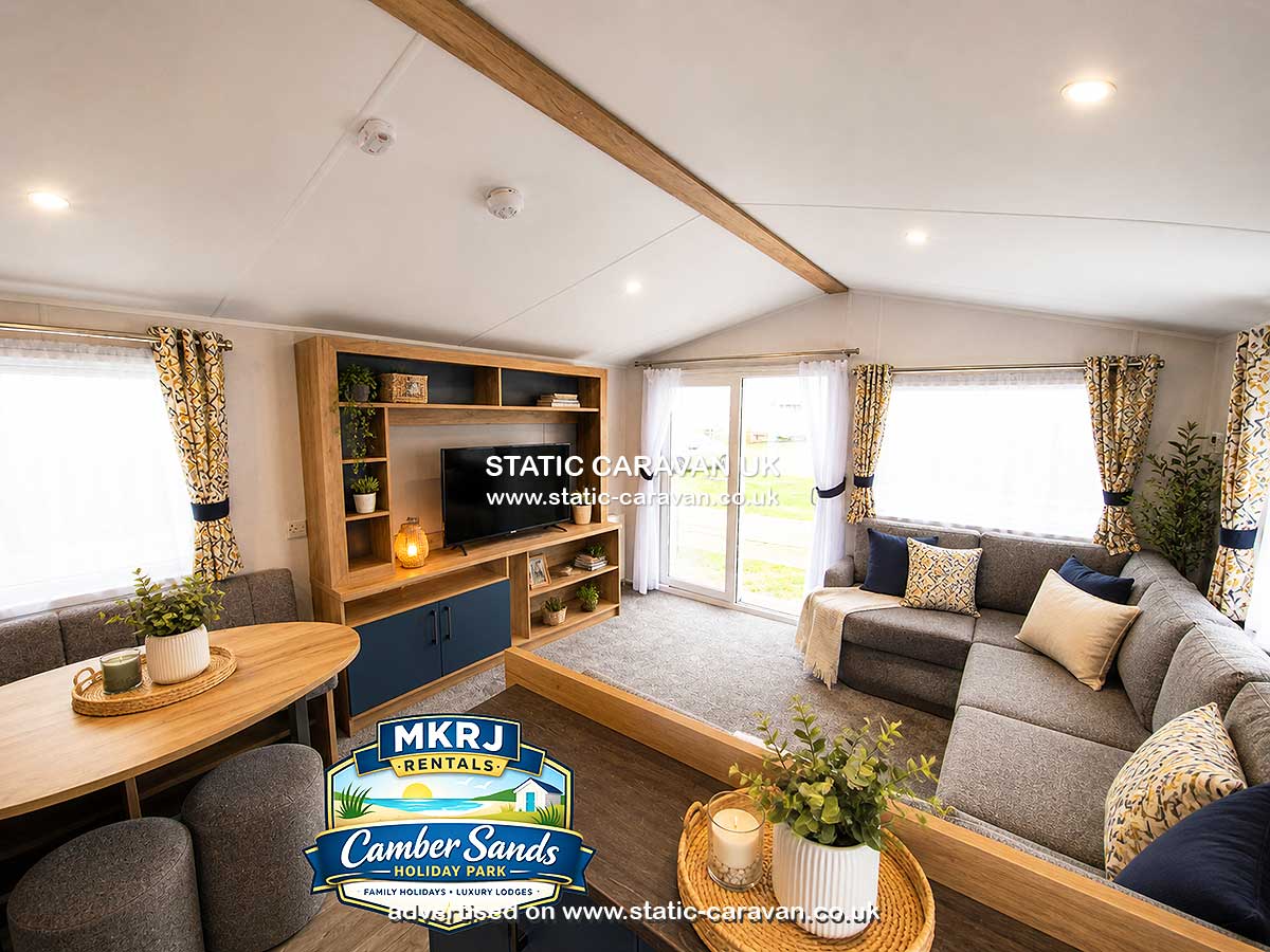 Caravan holiday rental Sussex Park 143 at Camber Sands, Nr.Rye, East Sussex