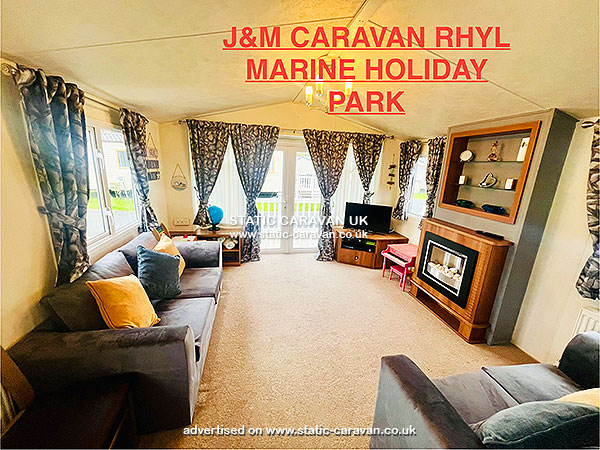 Caravan for hire John’s Holiday Home at Marine Park, Rhyl, Denbighshire, North Wales