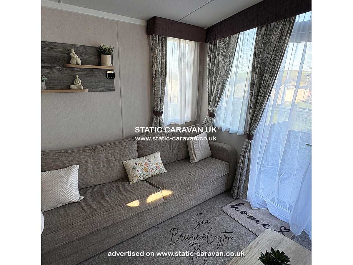 Caravan for hire Cedar 2 at Cayton Bay, Scarborough, North Yorkshire