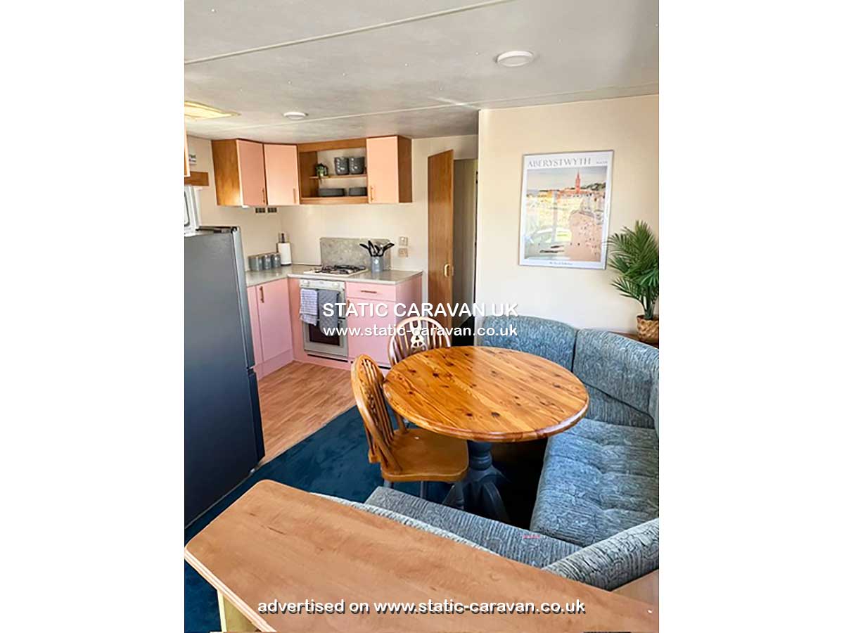 Caravan for hire Y14 at Clarach Bay, Aberystwyth, Ceredigion, West Wales