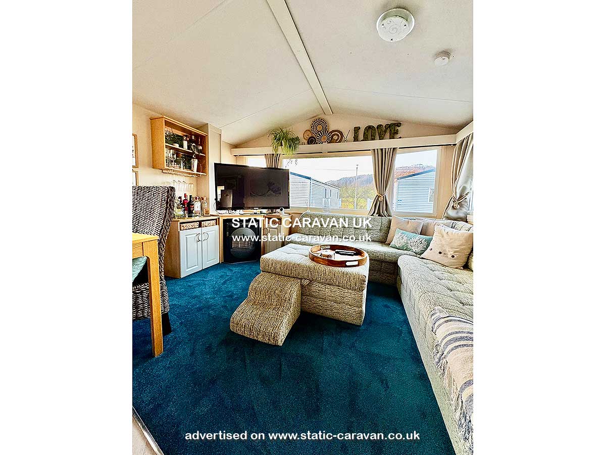 Static Caravan for hire at Y15, Clarach Bay, Aberystwyth, Ceredigion, West Wales