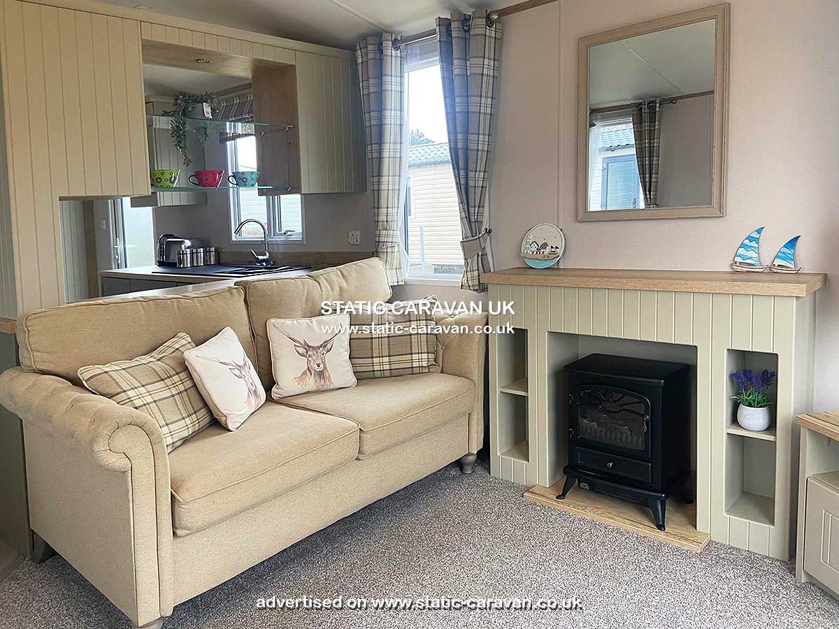 Caravan for hire St Catherines at Kiln Park, Tenby, Pembrokeshire, South Wales