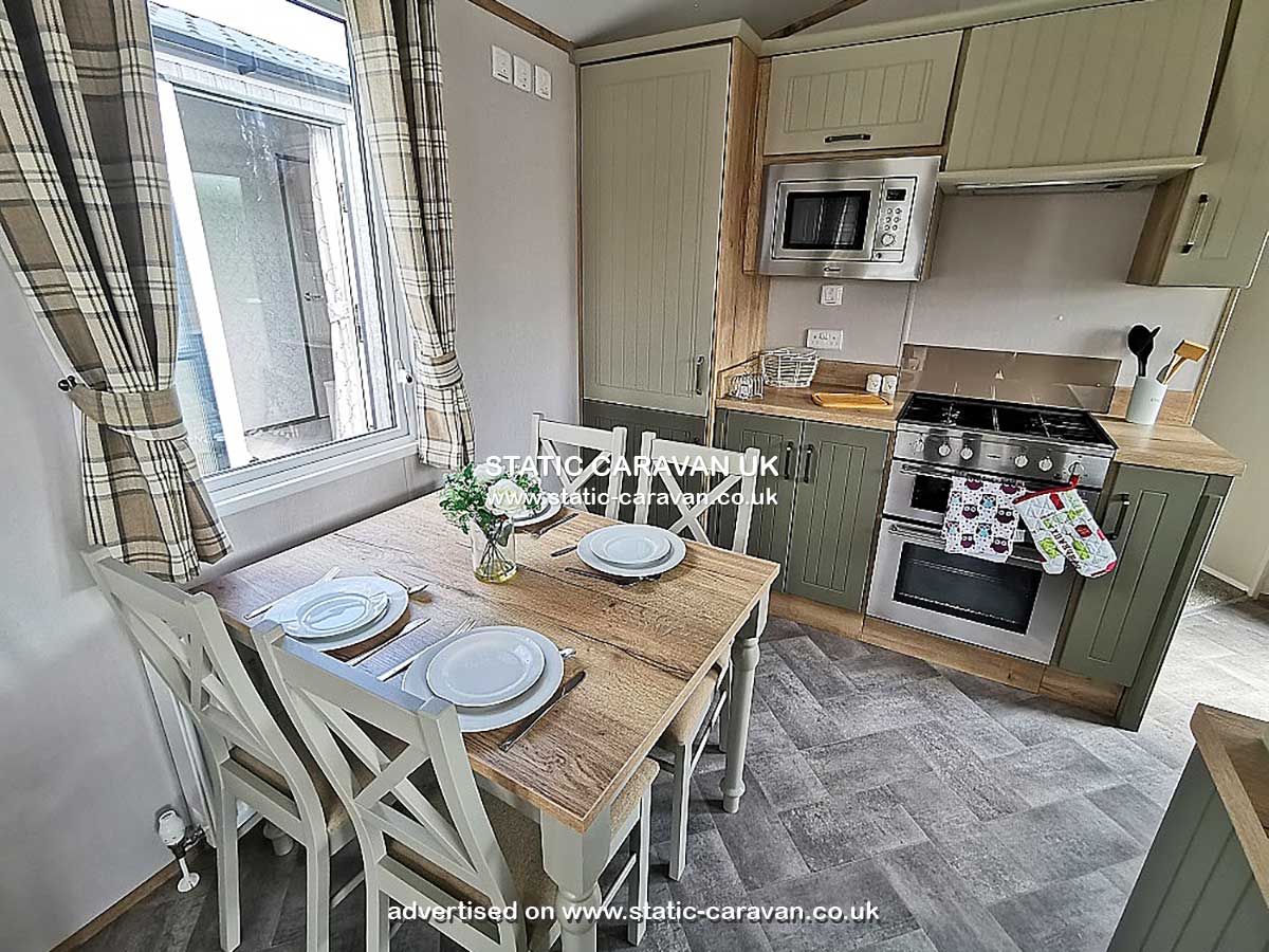 Caravan for hire St Catherines at Kiln Park, Tenby, Pembrokeshire, South Wales