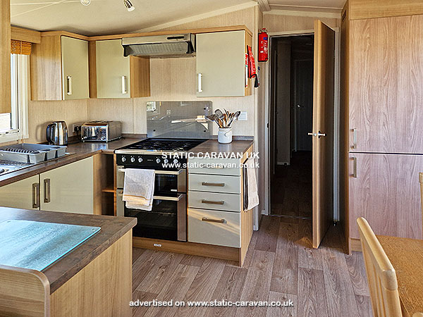 Caravan for hire Pembroke 6 at Quay West, New Quay, Ceredigion, West Wales