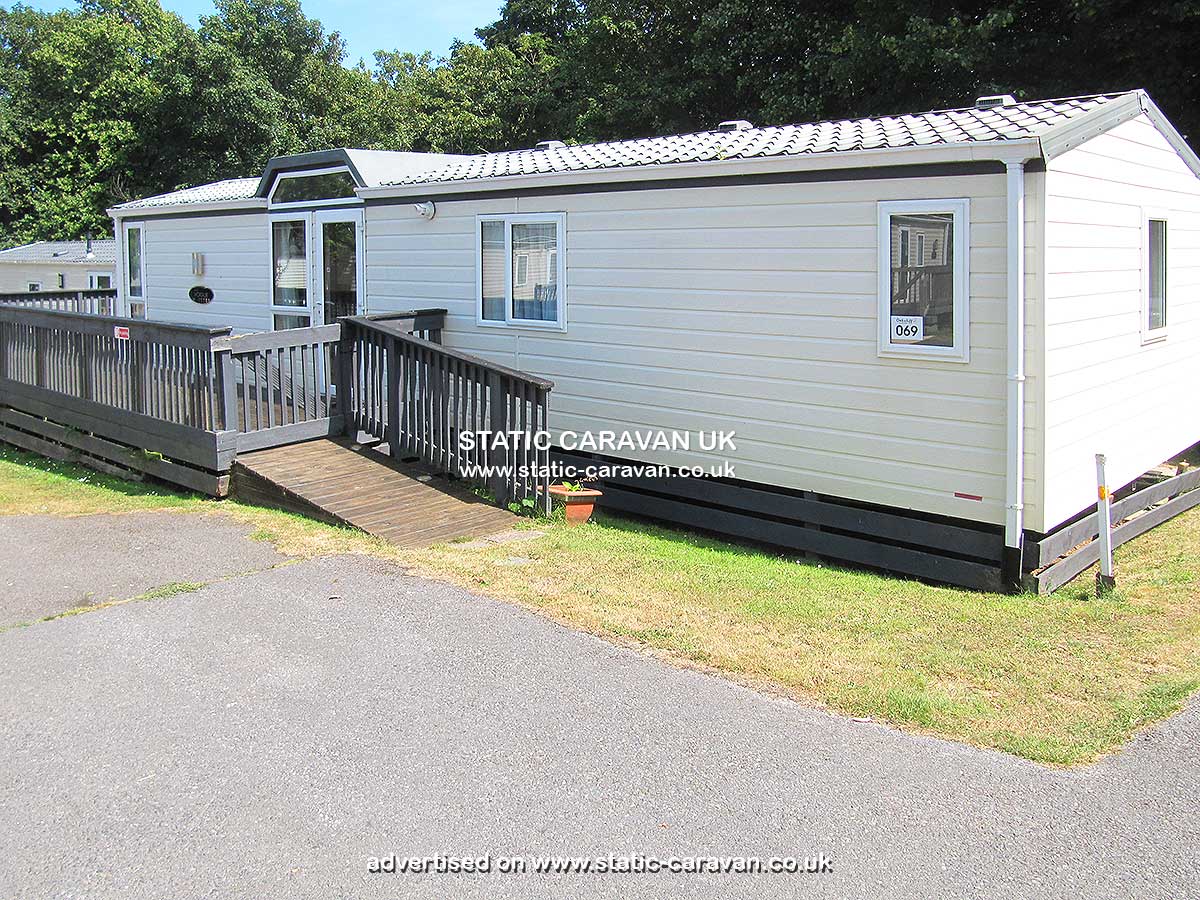 Static Caravan for hire at WP69, Oak Cliff, Dawlish Warren, Devon