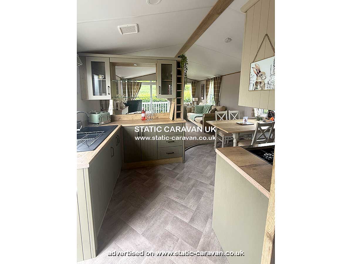 Caravan for hire Weatfields at Doniford Bay, Watchet, Nr Minehead, Somerset