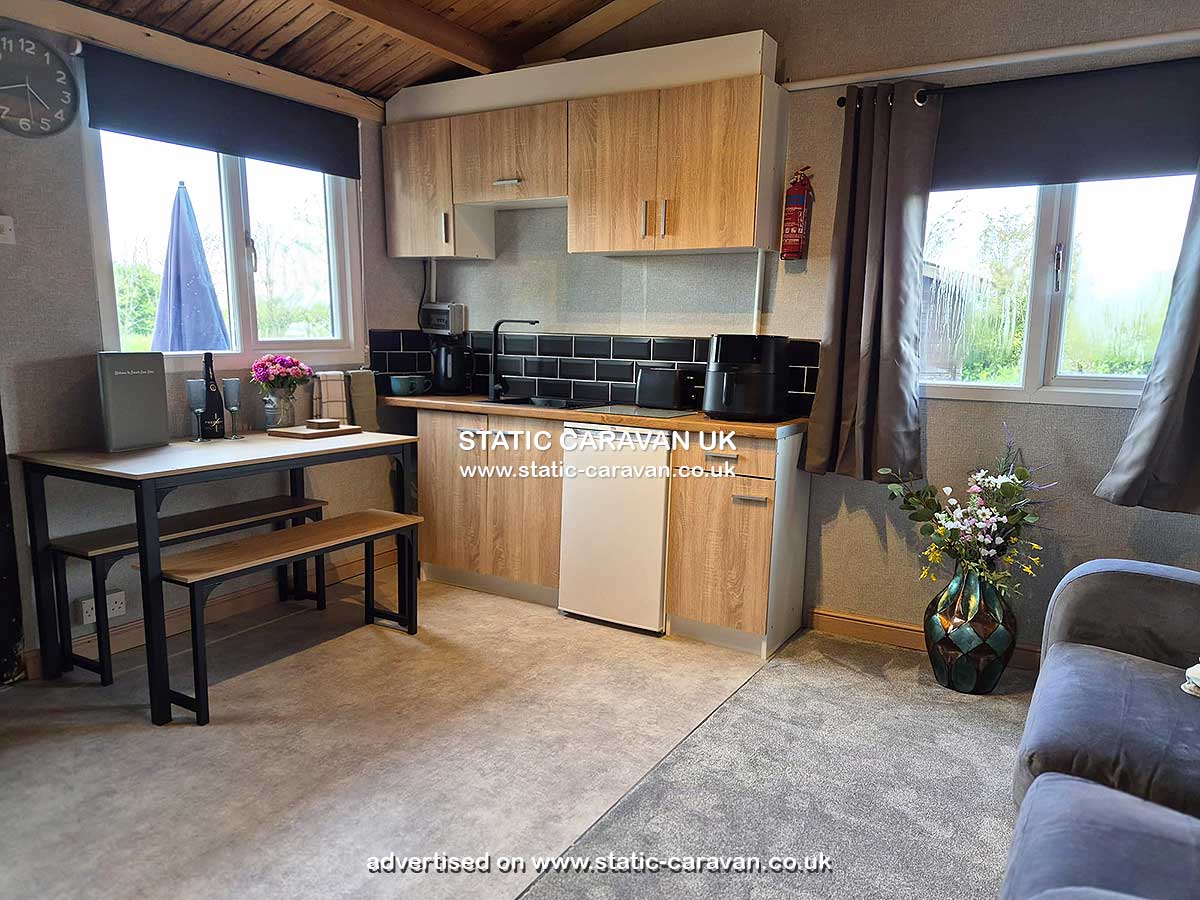 Caravan holiday rental Moorhen Lodge at Lincoln Lane Lakes, Middle Rasen, Lincolnshire