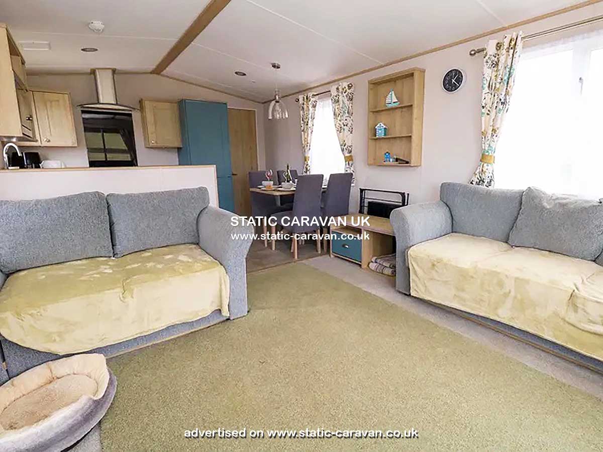 Caravan for hire A7 at Freshwater Beach, Bridport, Dorset