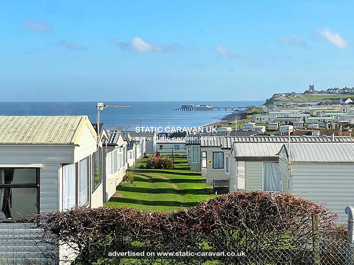 Caravan for hire B5 at The Gap, East Runton, Cromer, Norfolk