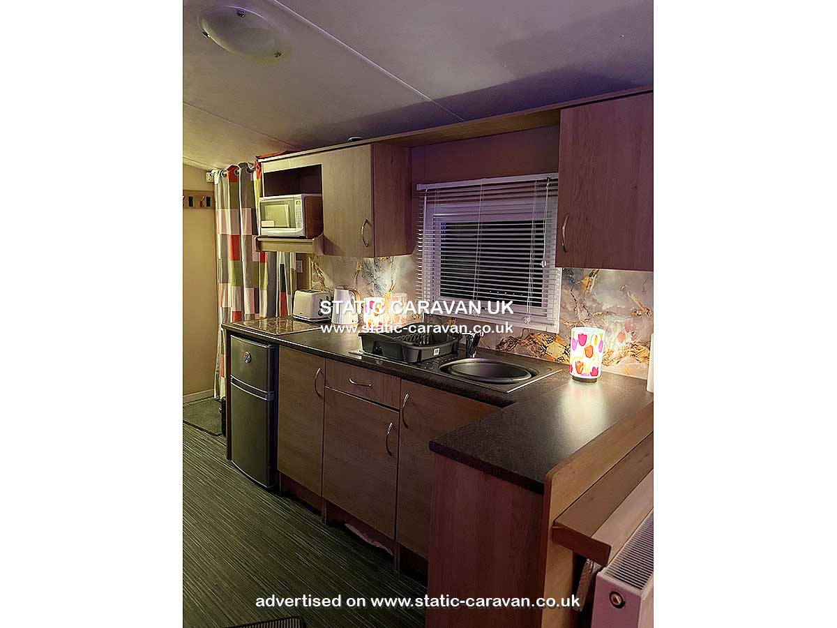 Caravan for hire FSA 33 at Golden Sands, Kinmel Bay, Rhyl, Denbighshire, North Wales