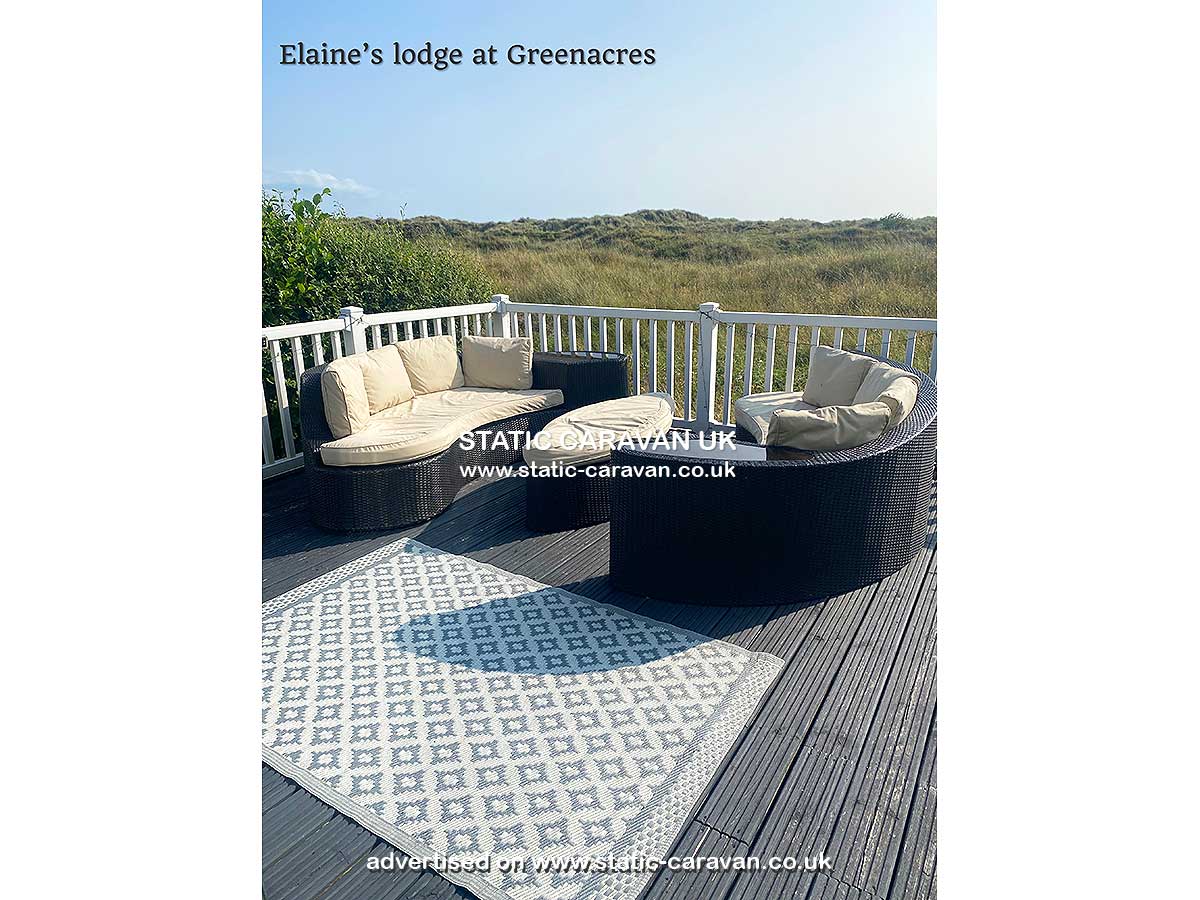 Caravan for hire Glaslyn 48 at Greenacres, Porthmadog, Gwynedd, North Wales