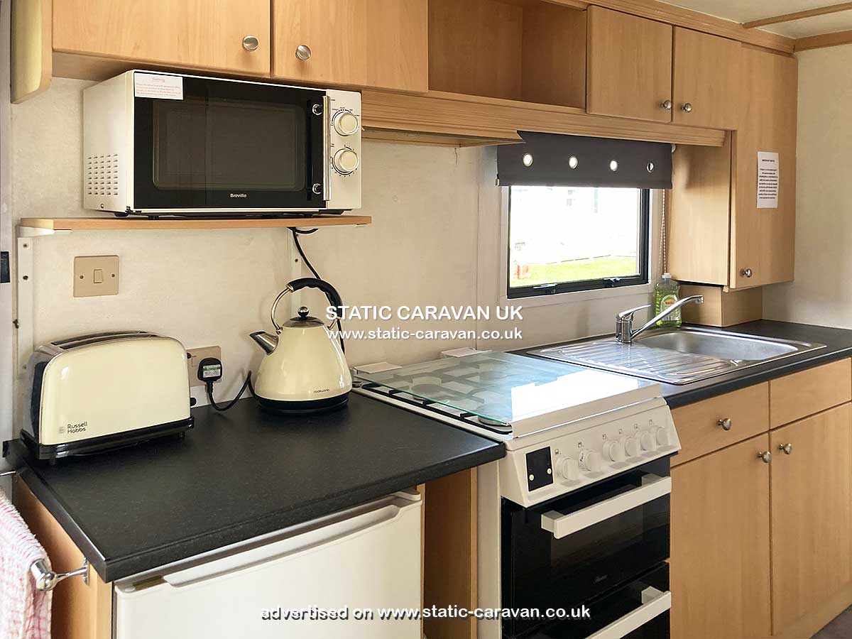 Caravan for hire A13 at Long Beach Park, Hemsby, Great Yarmouth, Norfolk