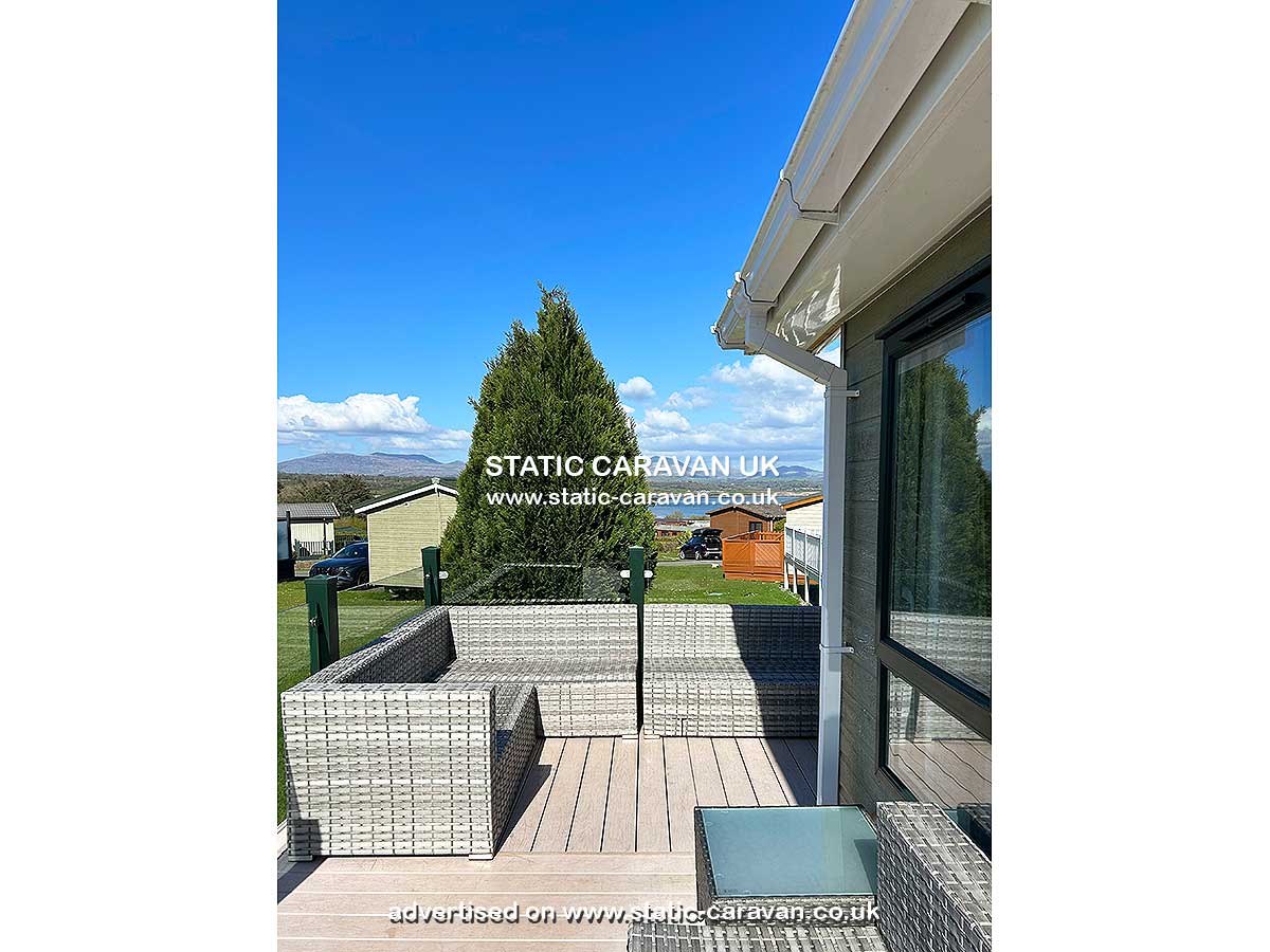 Caravan holiday rental Pine Lodge at Hafan-Y-Mor, Pwllheli, Gwynedd, North Wales