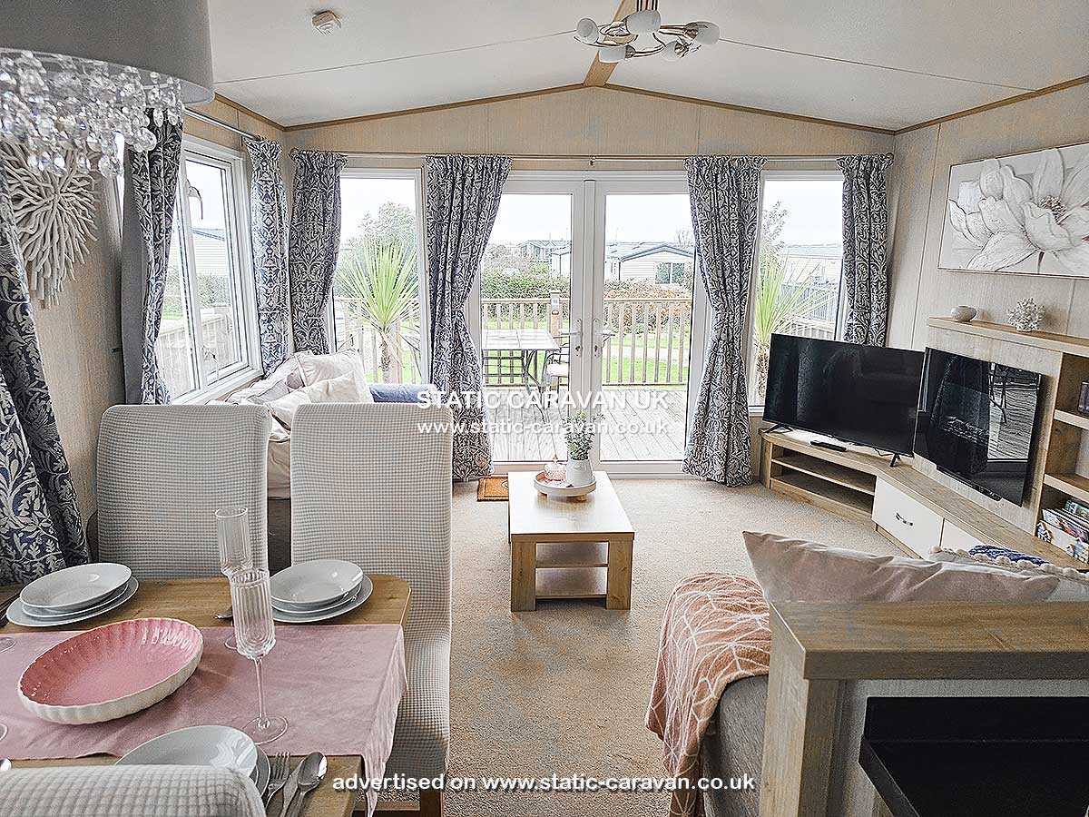 Caravan holiday rental Cornish Dream at Newperran Holiday Park, Hendra Croft, Goonhaven, Nr Newquay, Cornwall