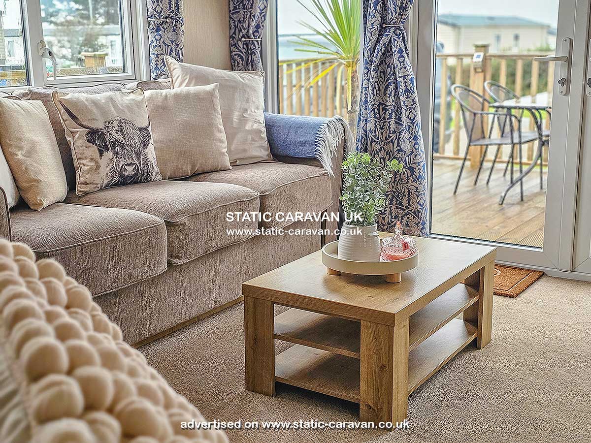 Caravan for hire Cornish Dream at Newperran Holiday Park, Hendra Croft, Goonhaven, Nr Newquay, Cornwall