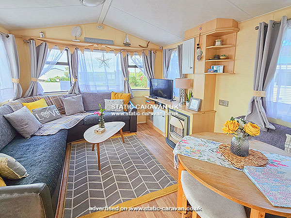 Caravan for hire Ocean Breeze at Perran Heights, Penhallow, Nr Perranporth, Cornwall