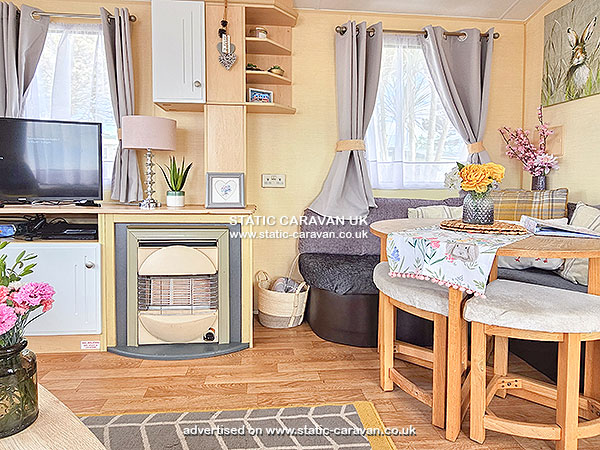 Caravan for hire Ocean Breeze at Perran Heights, Penhallow, Nr Perranporth, Cornwall