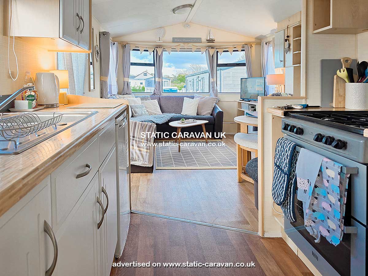 Static Caravan for hire at Ocean Breeze, Perran Heights, Penhallow, Nr Perranporth, Cornwall