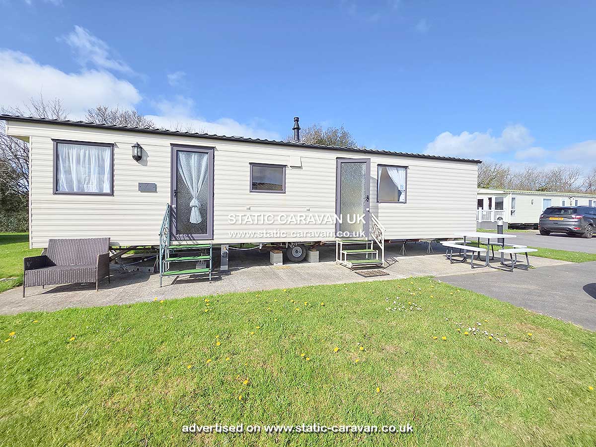 Caravan for hire Ocean Breeze at Perran Heights, Penhallow, Nr Perranporth, Cornwall
