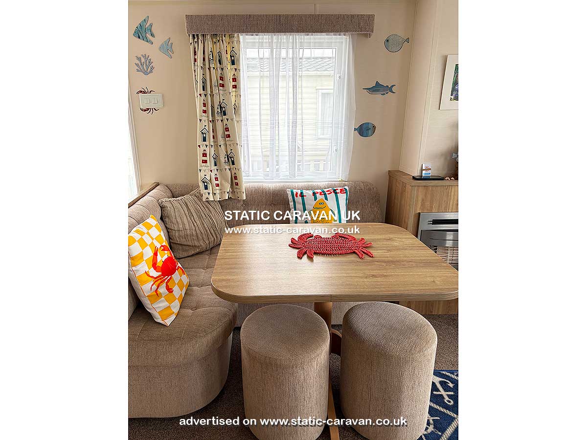 Caravan for hire F10 at Freshwater Beach, Bridport, Dorset