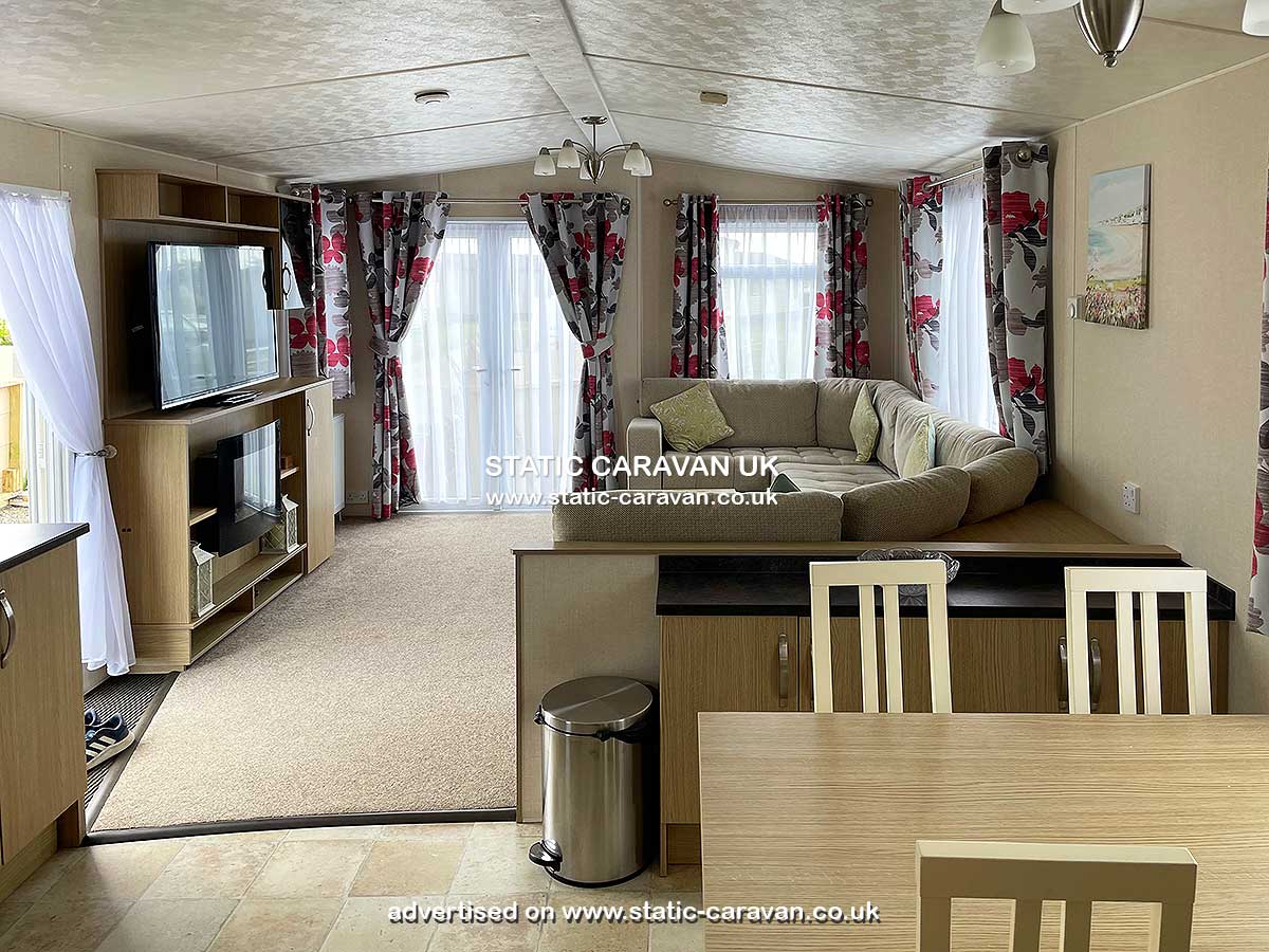 Caravan for hire 4 Bude at Newperran Holiday Park, Hendra Croft, Goonhaven, Nr Newquay, Cornwall