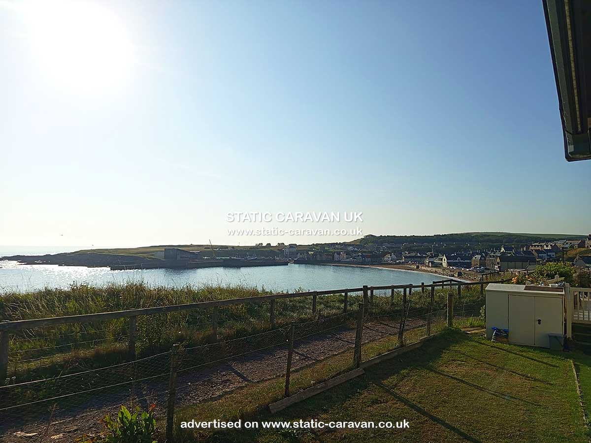 Caravan for hire A13 at Eyemouth Holiday Park, Berwickshire, Scotland