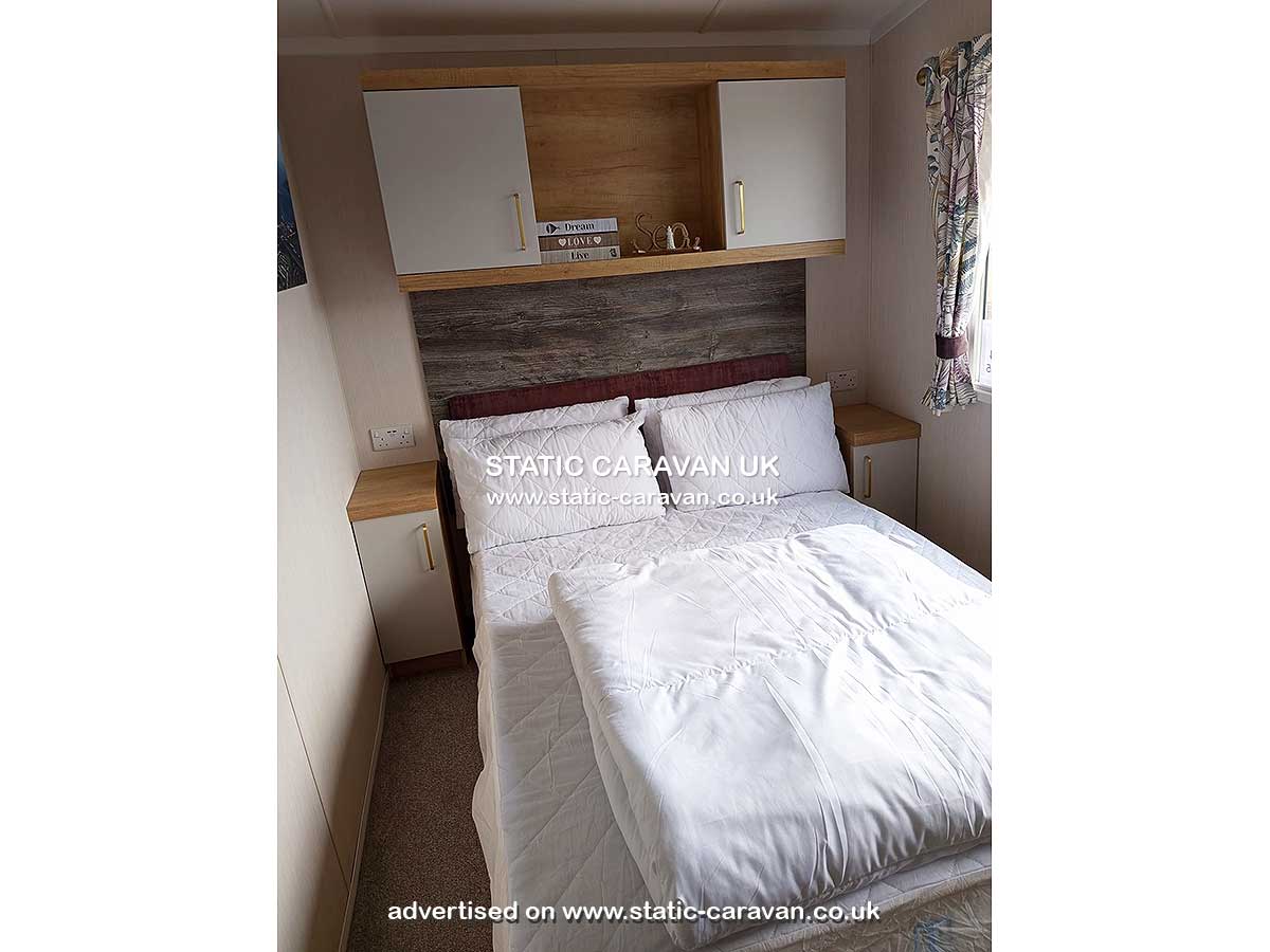 Caravan for hire A13 at Eyemouth Holiday Park, Berwickshire, Scotland