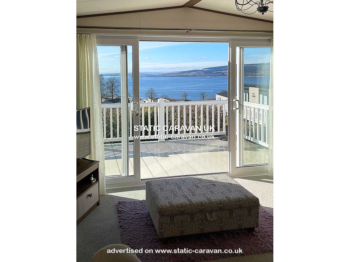 Caravan for hire 54 Manor Park (Beaumont) at Wemyss Bay, Renfrewshire, Scotland