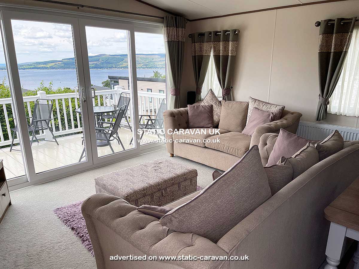 Caravan for hire 54 Manor Park (Beaumont) at Wemyss Bay, Renfrewshire, Scotland