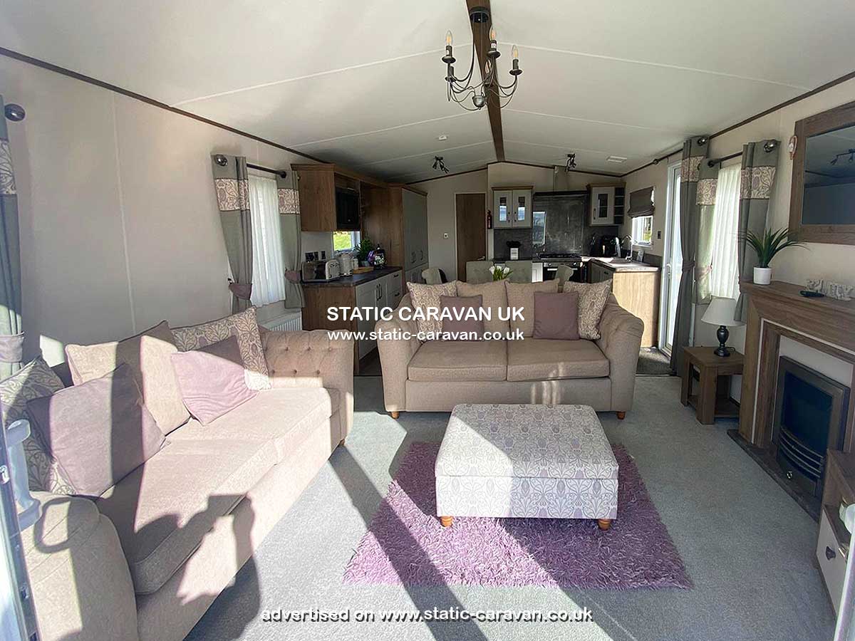Caravan for hire 54 Manor Park (Beaumont) at Wemyss Bay, Renfrewshire, Scotland