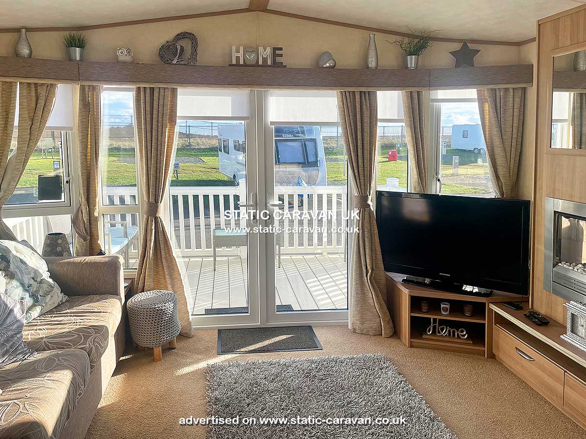 Caravan for hire 13 at Sandylands, Saltcoats, Ayrshire, Scotland