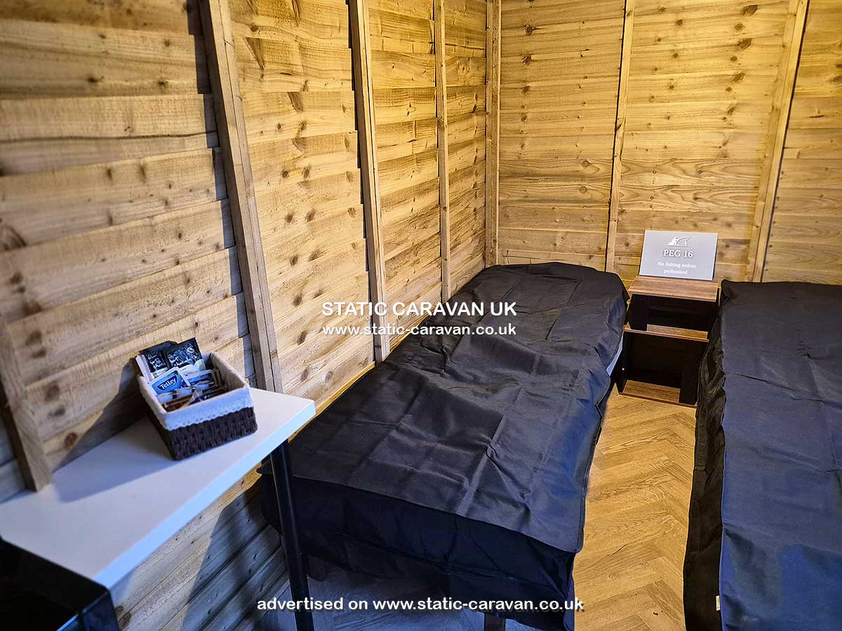 Caravan for hire Peg 16 at Lincoln Lane Lakes, Middle Rasen, Lincolnshire