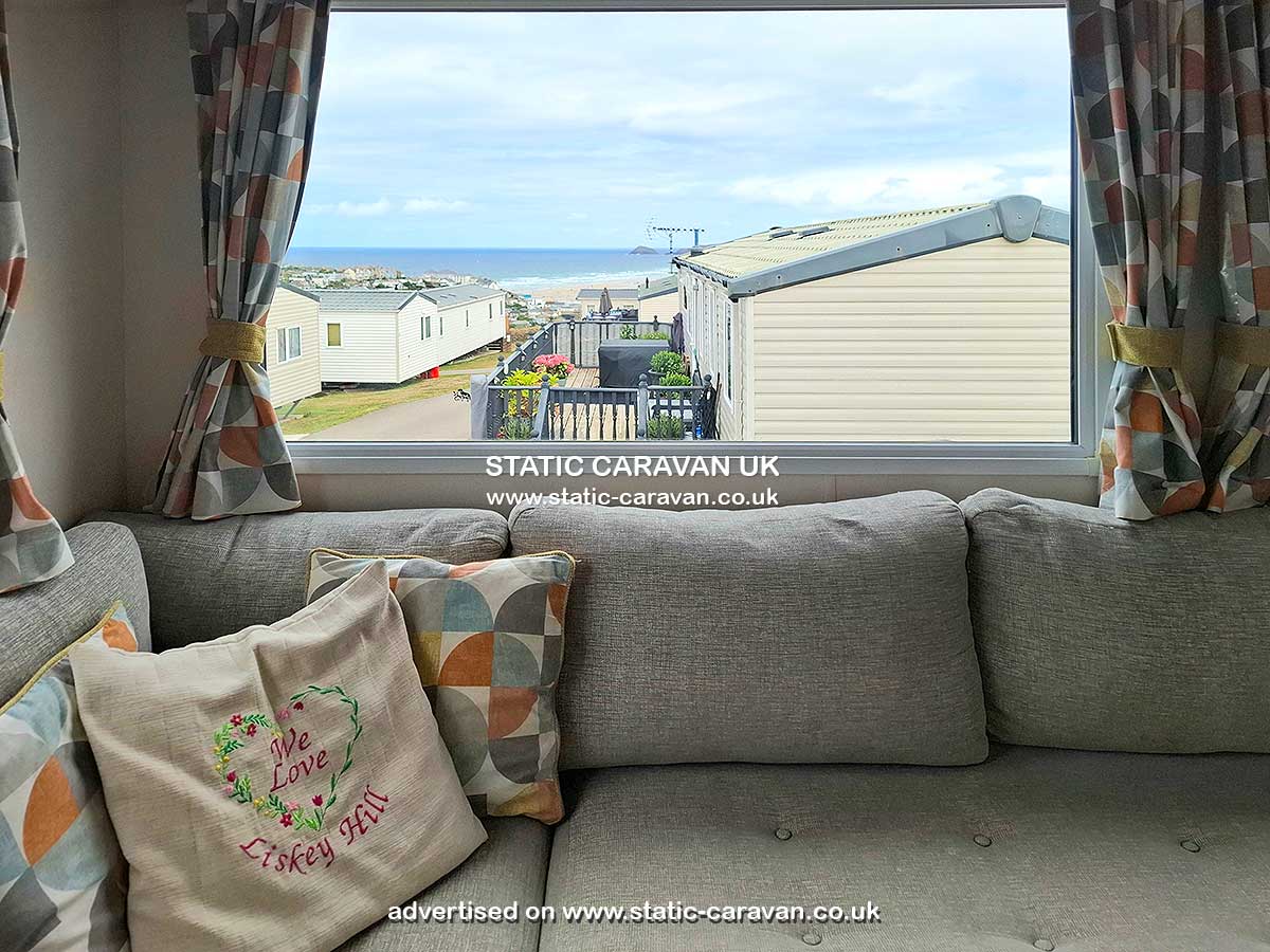 Caravan holiday rental Padstow 22 Driftwood at Liskey Hill, Perranporth, Cornwall
