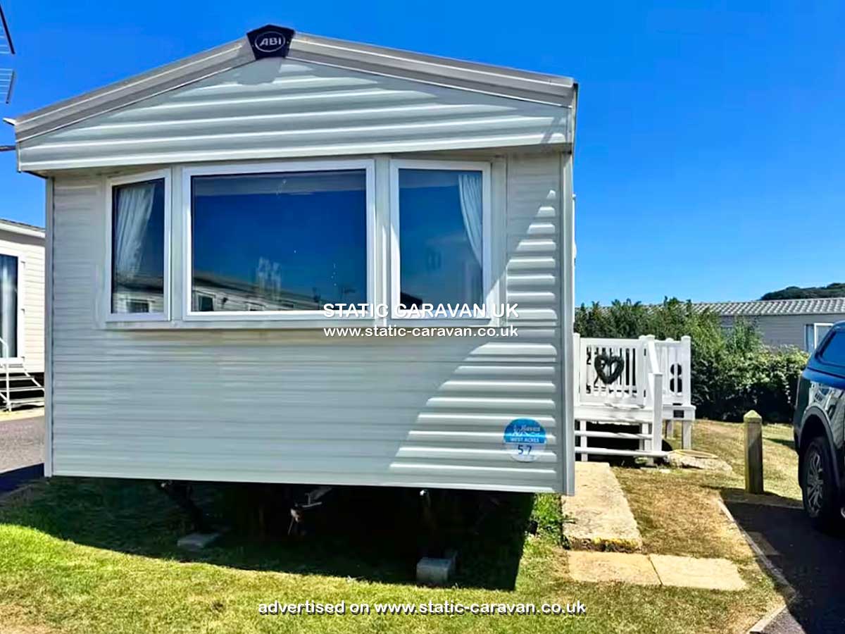 Static Caravan for hire at Westacres , Littlesea, Weymouth, Dorset
