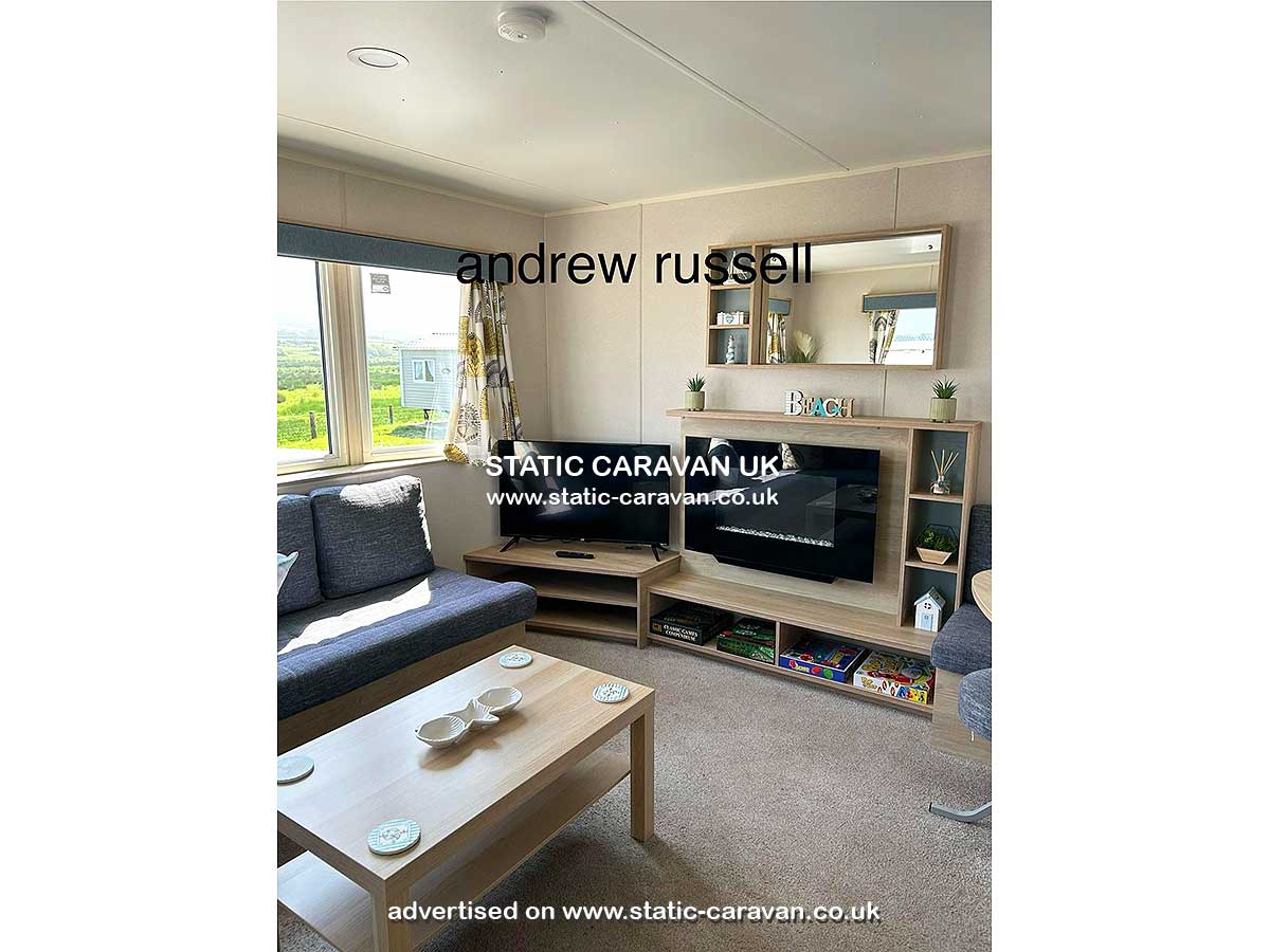 Caravan for hire SS004 at Lyons Sunnysands, Tal-y-bont, Barmouth, Gwynedd, West Wales