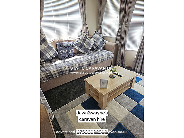 Caravan for hire T10 at North Shore Holiday Park, Skegness, Lincolnshire