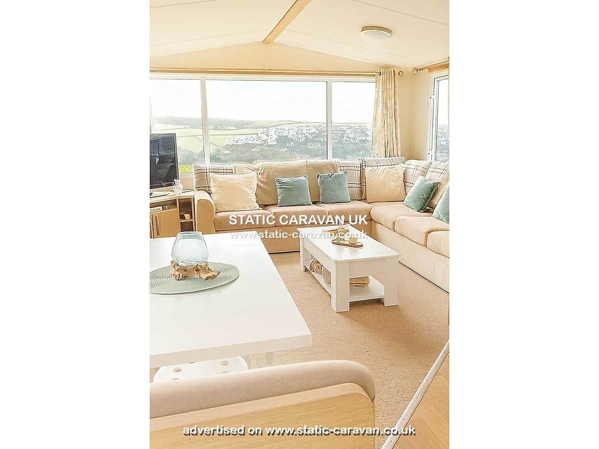 Caravan for hire Falmouth 14 at Liskey Hill, Perranporth, Cornwall
