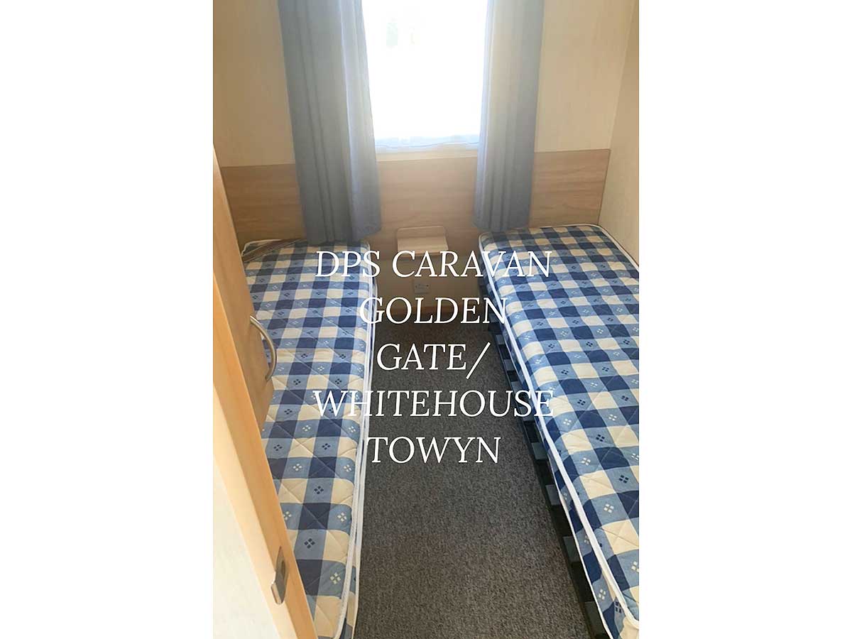 Caravan for hire DPS caravan 402 at Seldons Golden Gate, Towyn, Conwy, North Wales