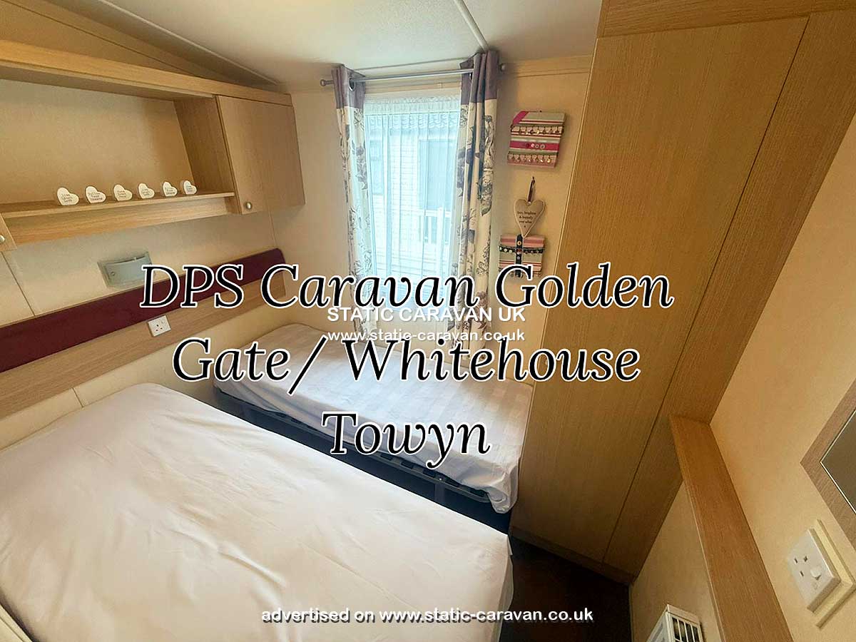 Caravan for hire DPS E26 at Whitehouse Leisure Park, Towyn, Conwy, North Wales