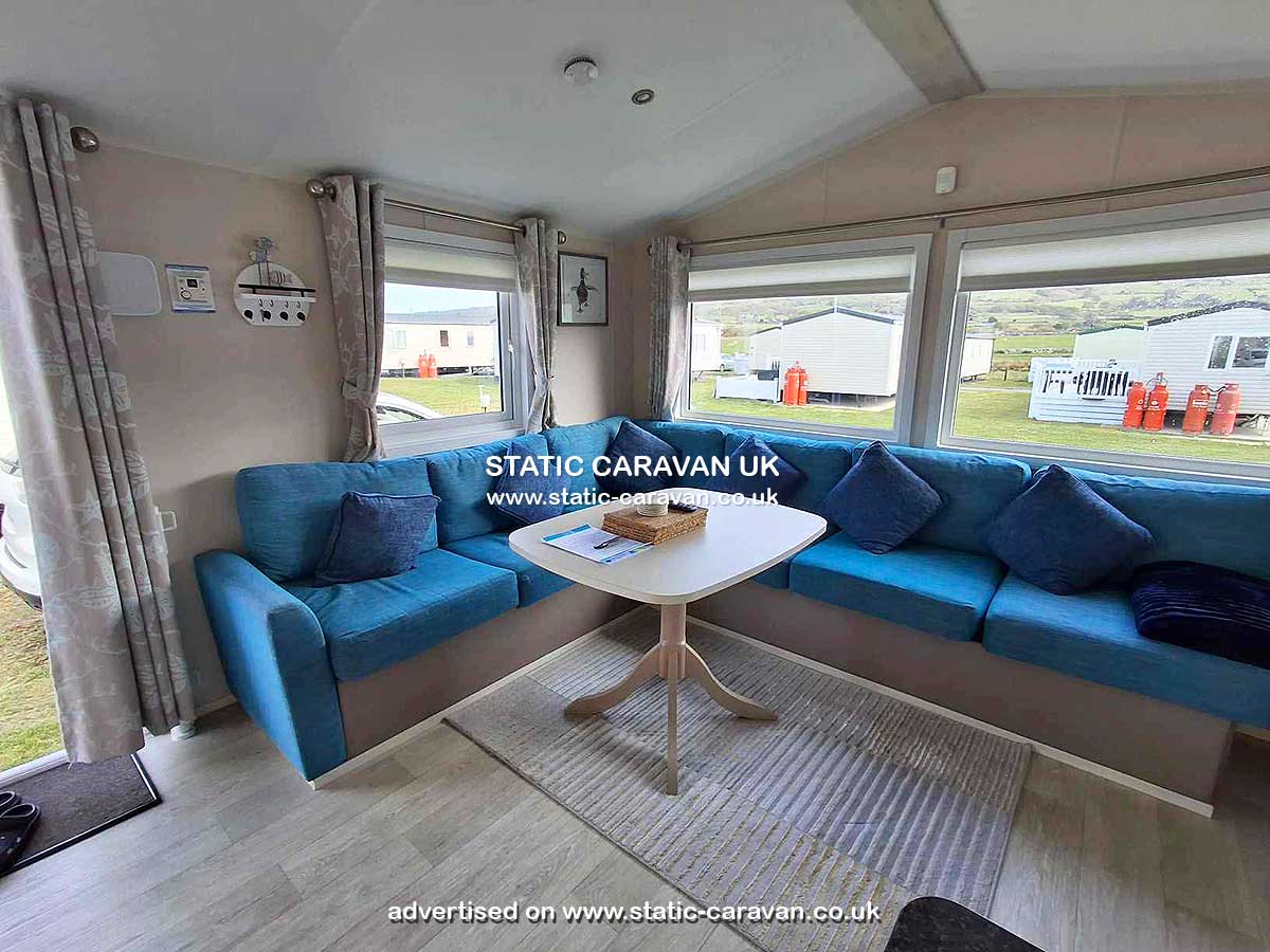Caravan for hire Snowdon Summit 50 at Lyons Sunnysands, Tal-y-bont, Barmouth, Gwynedd, West Wales