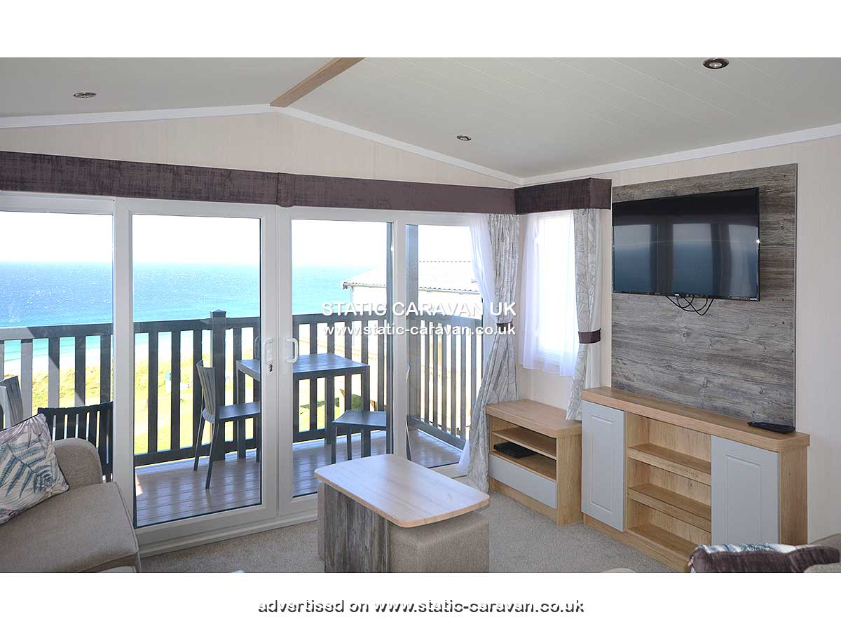 Caravan for hire 619 Chy-an-Mor at Perran Sands, Perranporth, Cornwall