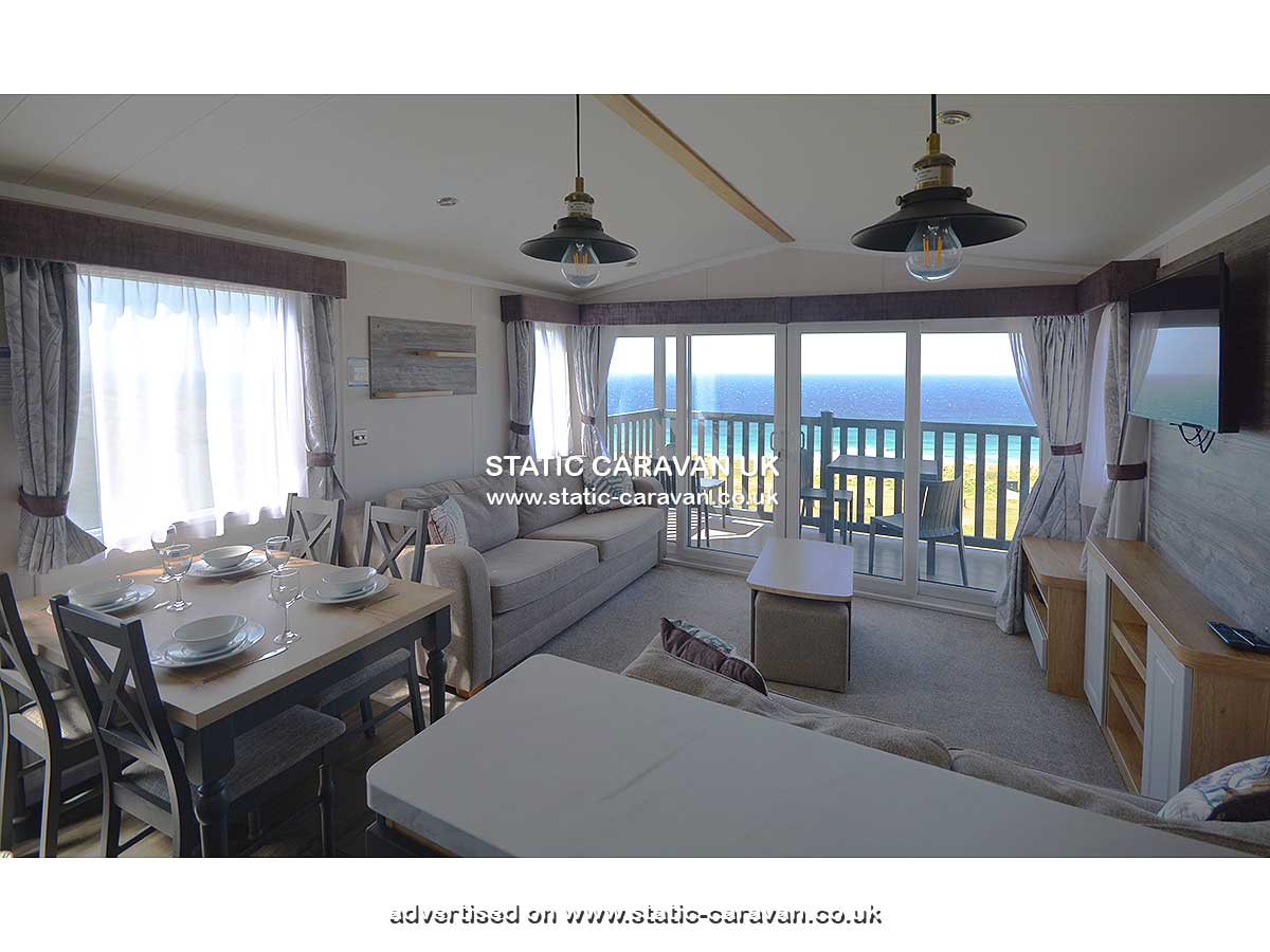 Caravan for hire 619 Chy-an-Mor at Perran Sands, Perranporth, Cornwall