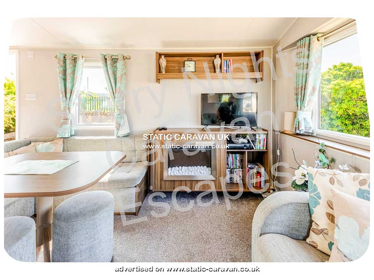 Static Caravan for hire at Conwy, Presthaven Beach Resort, Prestatyn, Denbighshire, North Wales