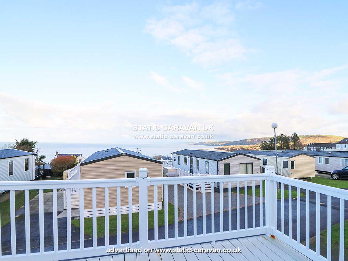 Caravan holiday rental 12 Traeth Gwyn Court at Quay West, New Quay, Ceredigion, West Wales