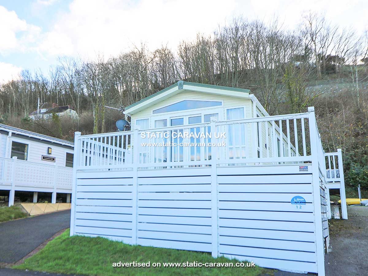 Caravan holiday rental 12 Traeth Gwyn Court at Quay West, New Quay, Ceredigion, West Wales