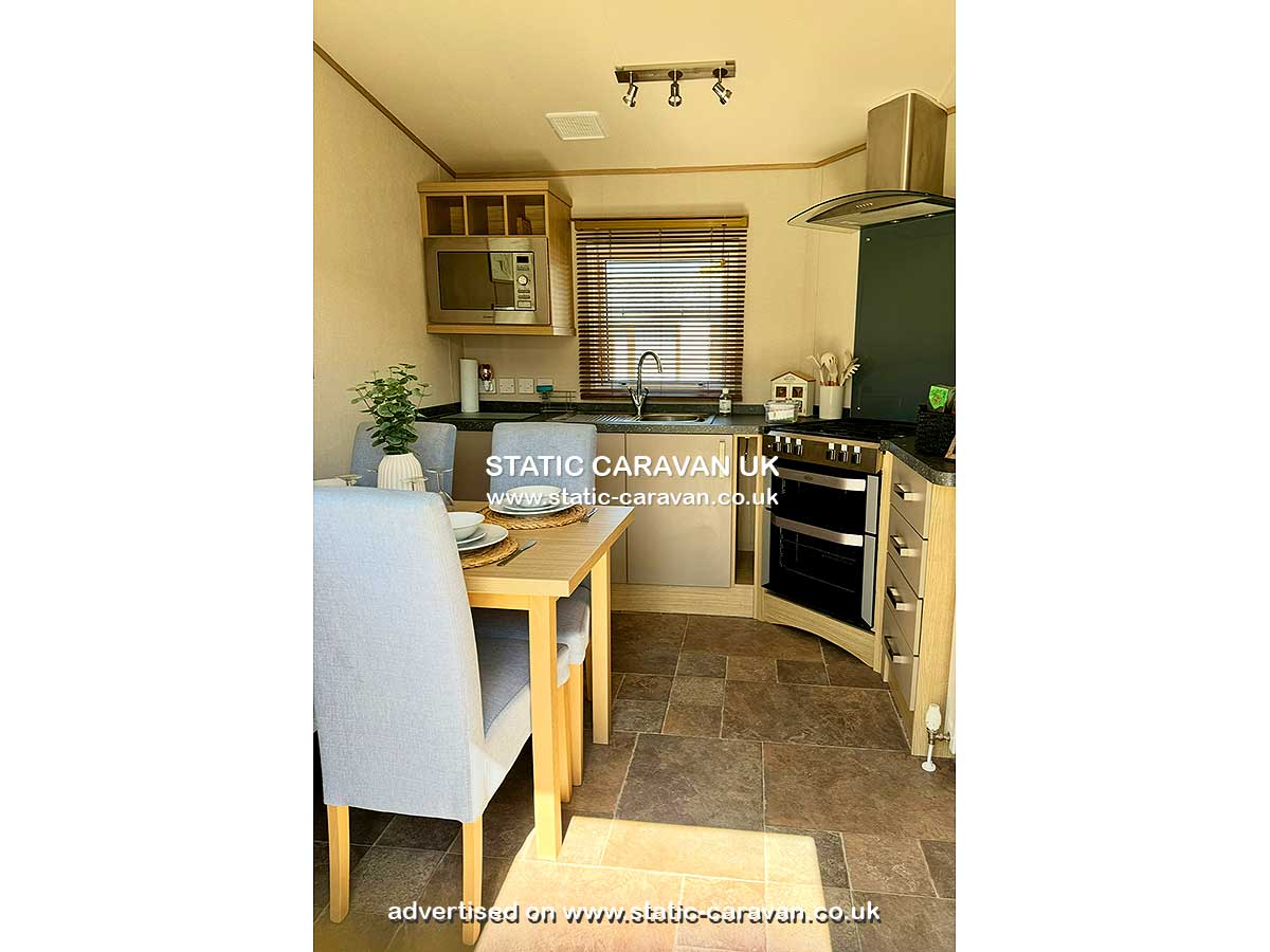 Caravan for hire Cardigan 35 at Quay West, New Quay, Ceredigion, West Wales